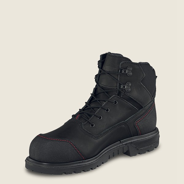 Bottes de Sécurité Red Wing - Brnr Xp - 6-Inch Waterproof Toe - Noir/Grise - Homme 713STHPCU